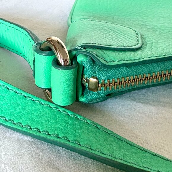 NWOT Cole Haan Green Leathe Shoulder Bag | Cross Body Handbag - Picture 13 of 14